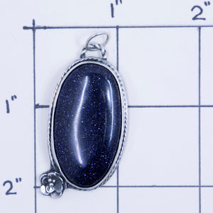 Galaxy Stone Pendant Set in Sterling Silver