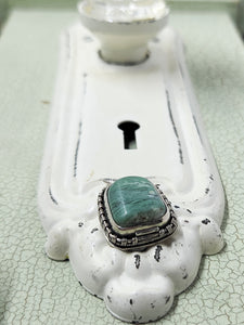 Chrysoprase Pendant Set in Sterling Silver