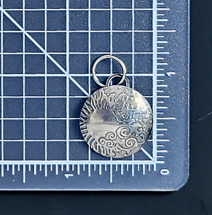 Sterling Silver Celestial Medallion Pendant