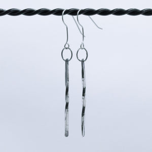 Sterling Silver Twisted Drop Earrings