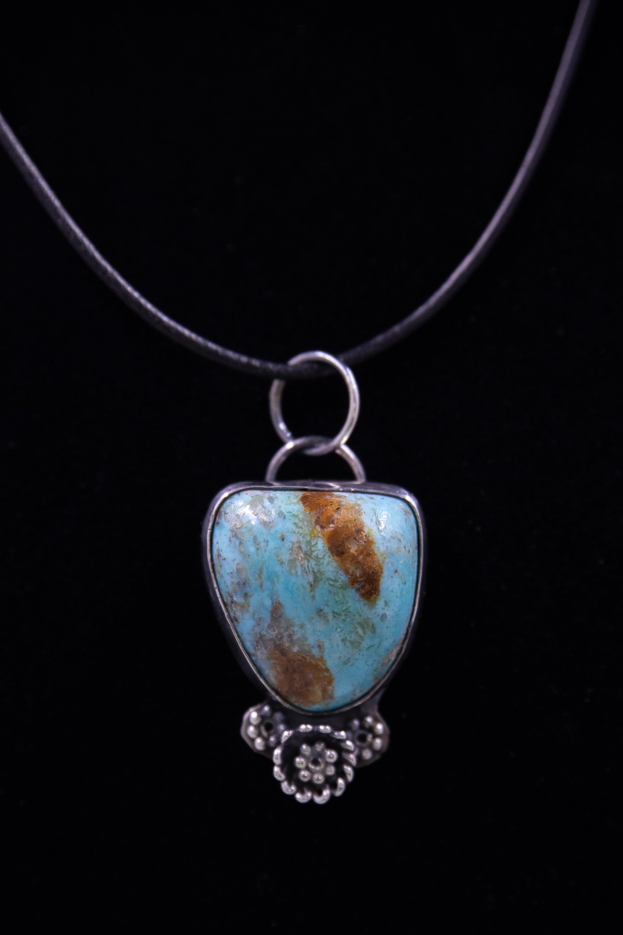 Turquoise Pendant Set in Sterling Silver