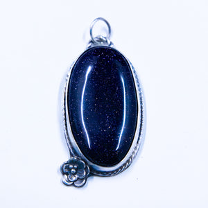 Galaxy Stone Pendant Set in Sterling Silver