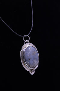 Inclusion Agate Pendant in Set in Sterling Silver