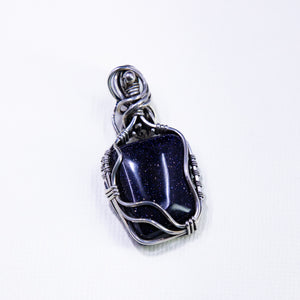 Galaxy Stone Pendant Set in Sterling Silver