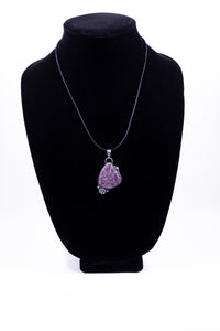 Lepidolite Pendant Set in Sterling Silver