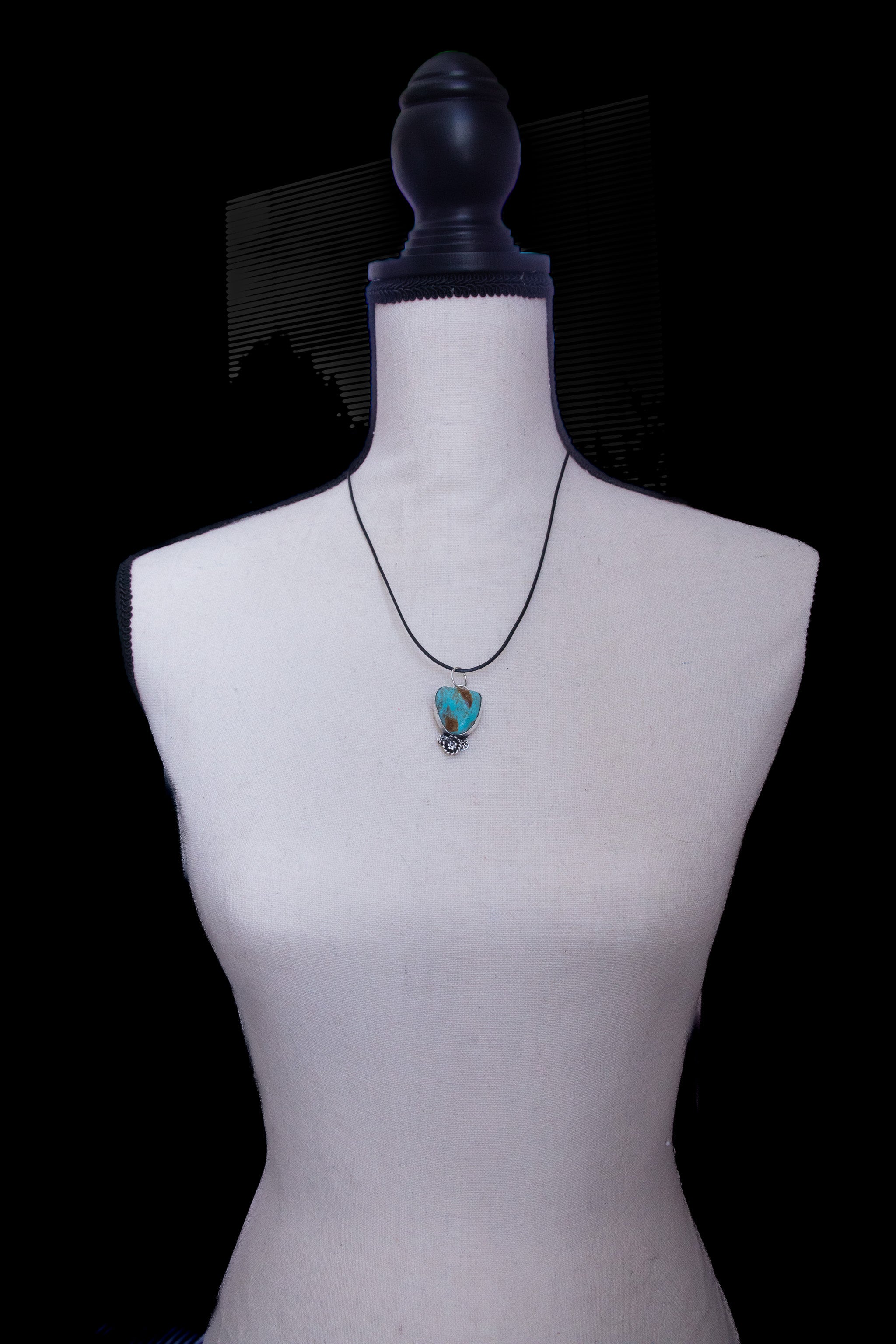 Turquoise Pendant Set in Sterling Silver