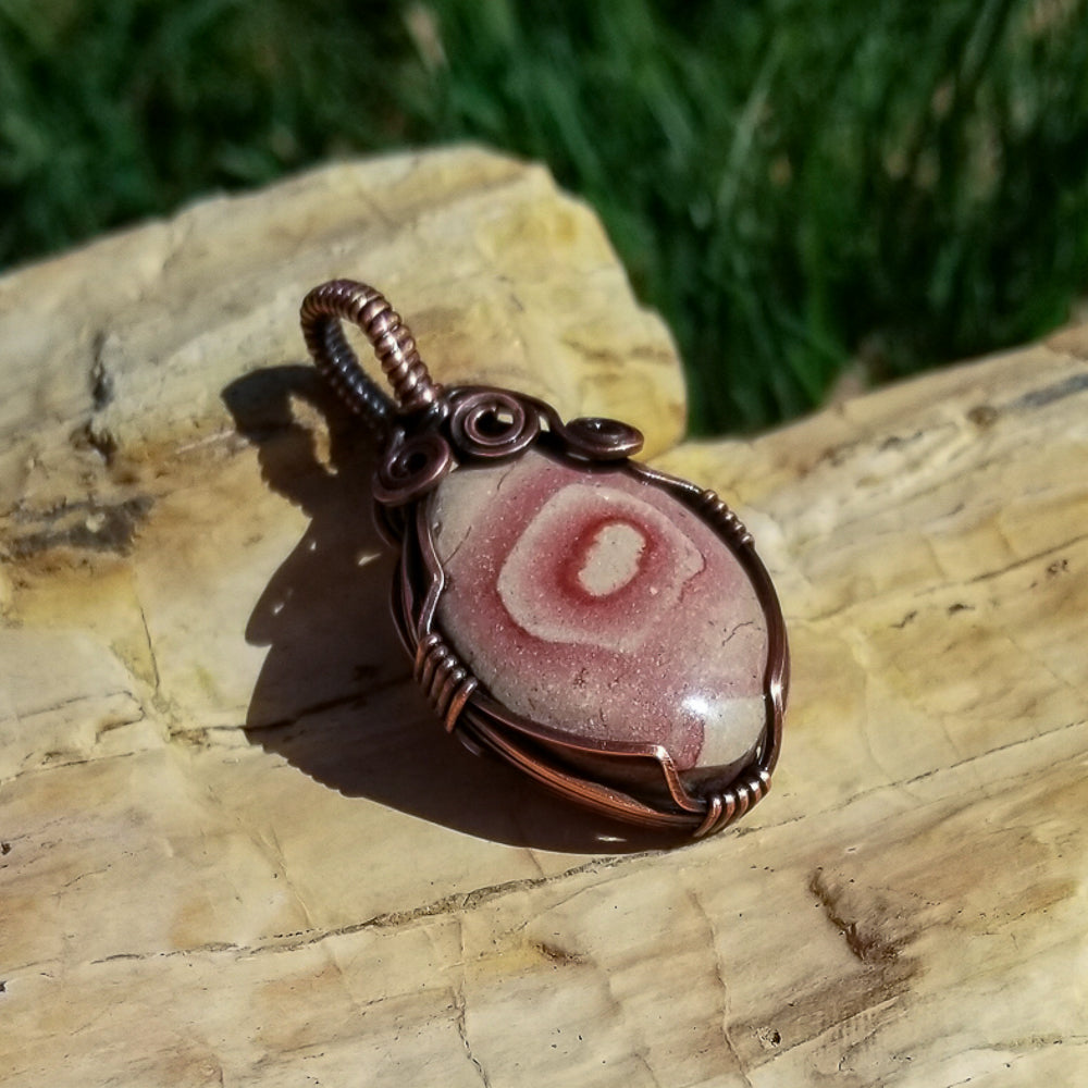 Wonder Stone Copper Wire Wrap Pendant