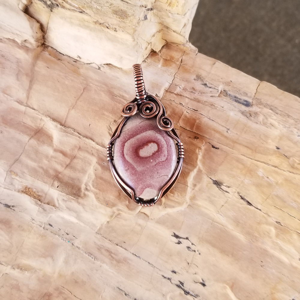 Wonder Stone Copper Wire Wrap Pendant